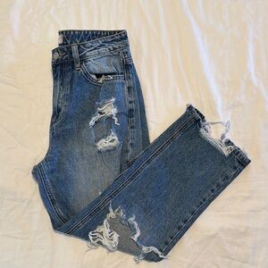 Altar’d State Distressed Blue Denim Jeans